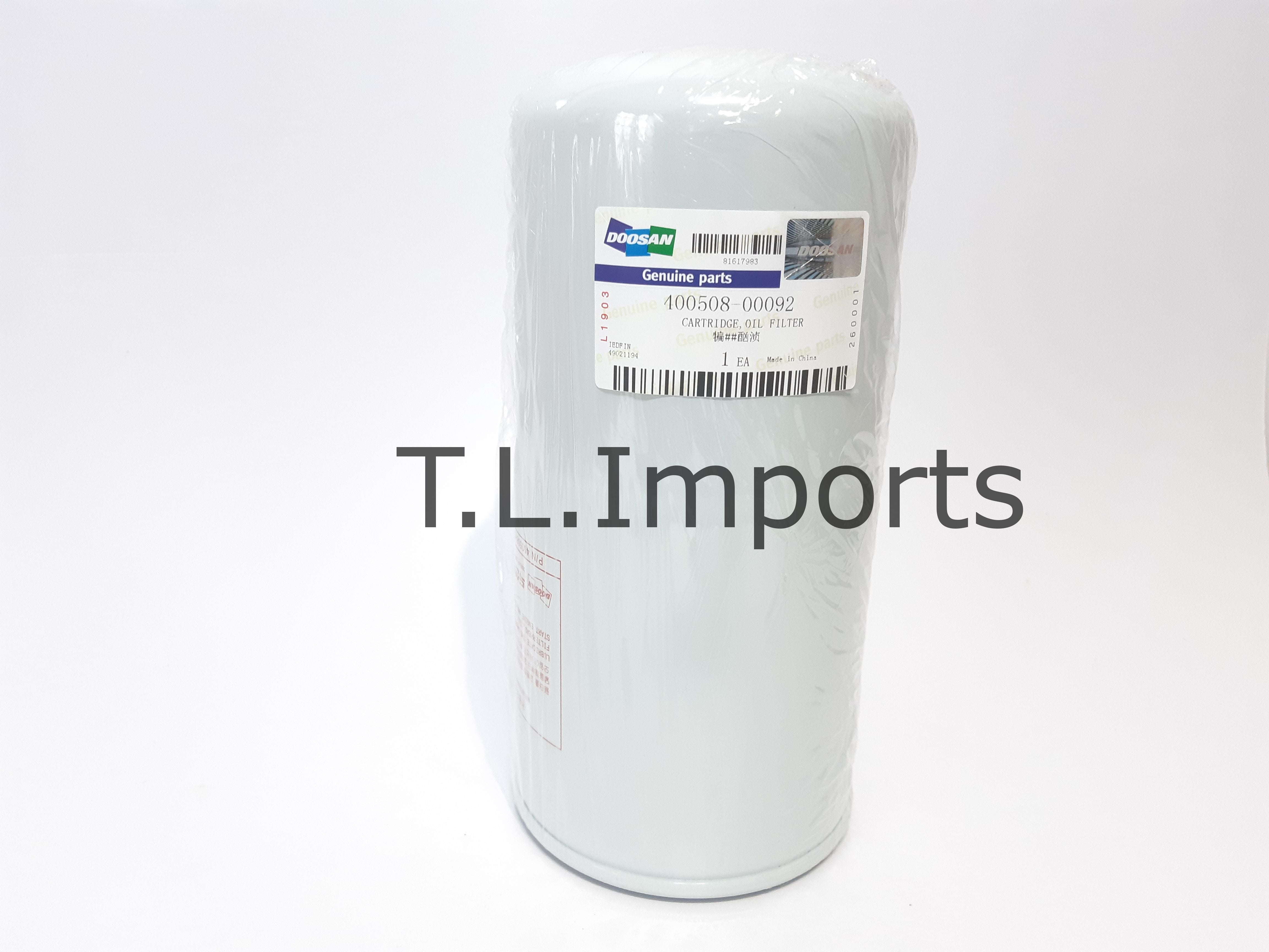 Doosan Cartridge Oil-Filter - 400508-00092 Doosan Cartridge Oil-Filter - 400508-00092